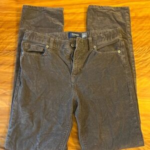 Old Navy grey straight leg corduroys in excellent condition.
